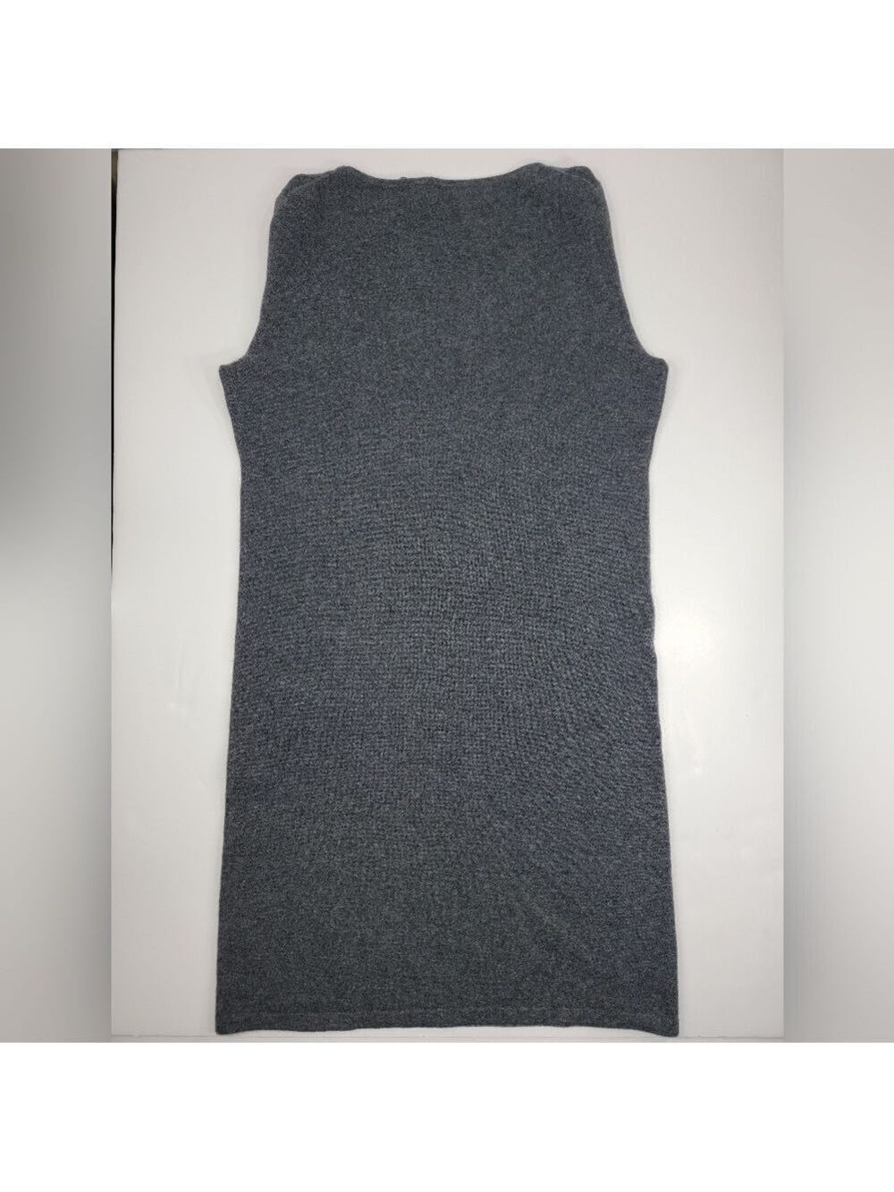NEW Garnet Hill Cashmere Boatneck Sweater Dress Gray Women's Size Large L NEW - Picture 11 of 11